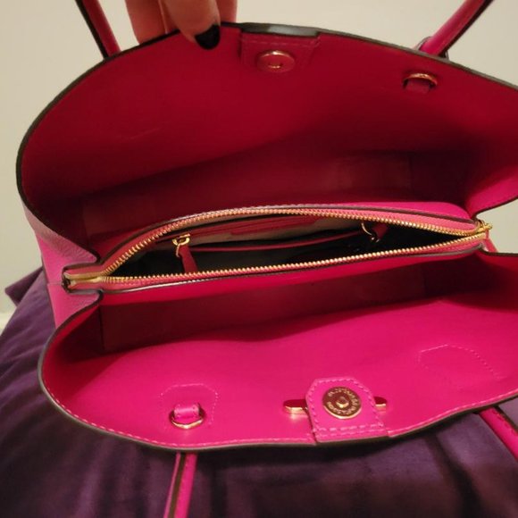 Michael Kors Pink Pebbled Leather Handbag - Picture 3 of 5